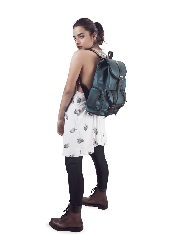 Green Vintage Backpack