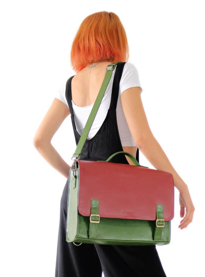 Maletín - Mochila L de Cactus Rojo – Verde