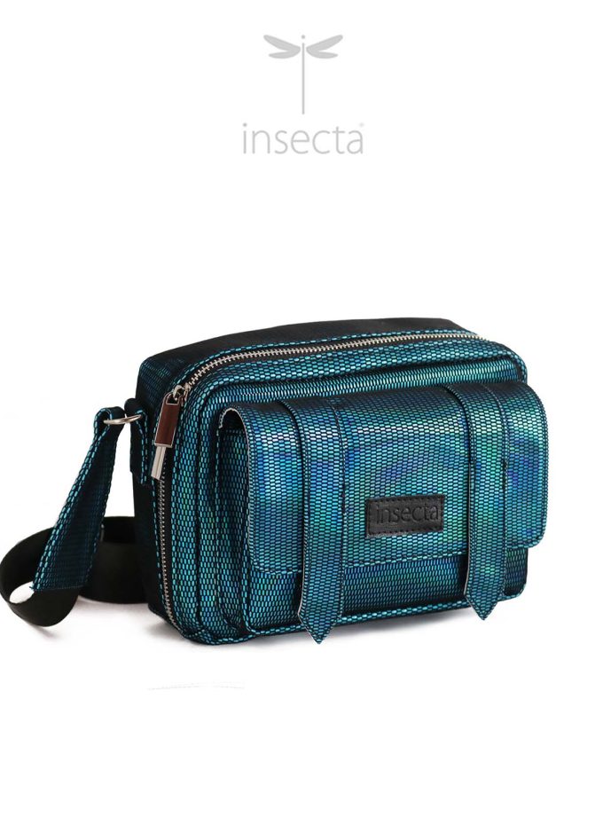 BOLSO HOLOGRAFICO CUADRADO VEGANO INSECTA