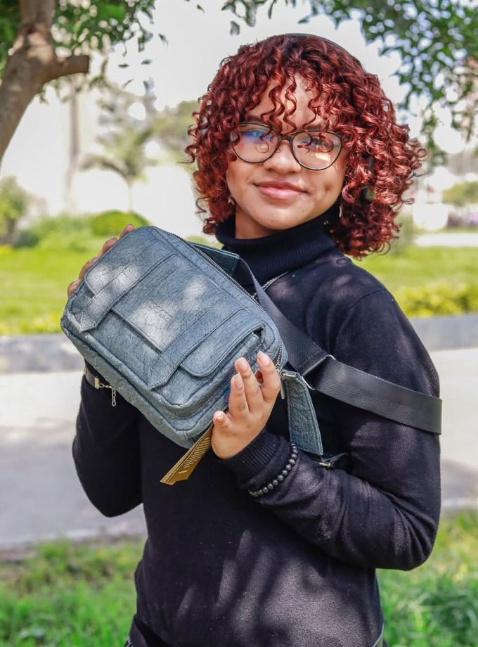 Bolso de Piña Azul