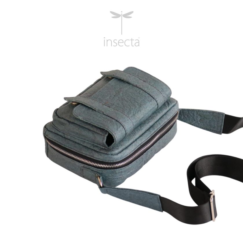 bolso de cuero de piña vegano insecta
