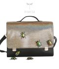 maletin dorado holografico insecta vegano